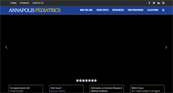 Desktop Screenshot of annapolispediatrics.com